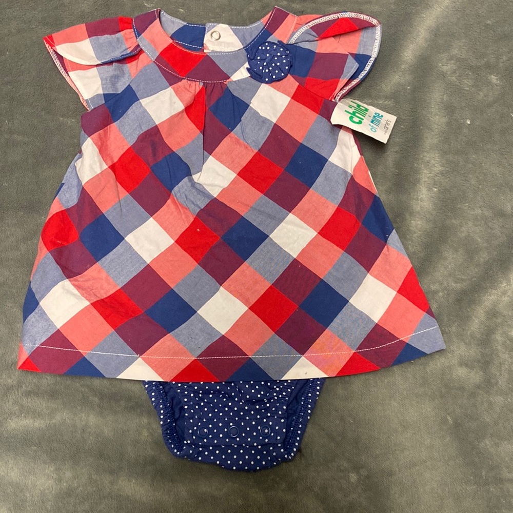 Child of Mine by Carter’s Baby Girl Patriotic Dress size 12 months NWT
